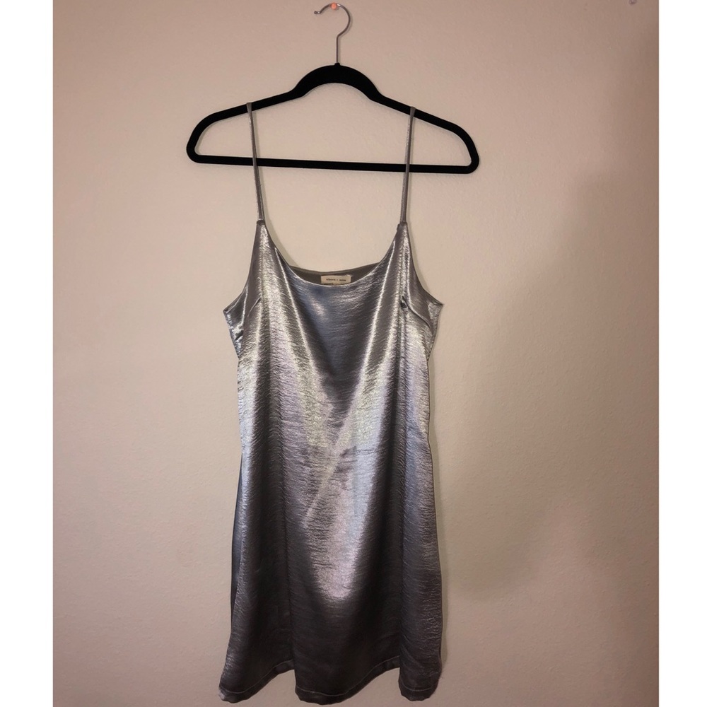 Silver Silk Dress